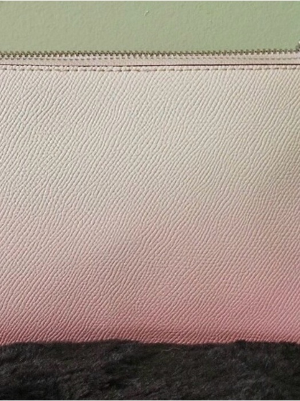 COACH Double Zip Large Pink Ombre Leather Clutch Wristlet w/ Hang Tag Fits Phone - Picture 2 of 8